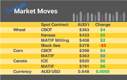 Grain Report Thursday - 24th August