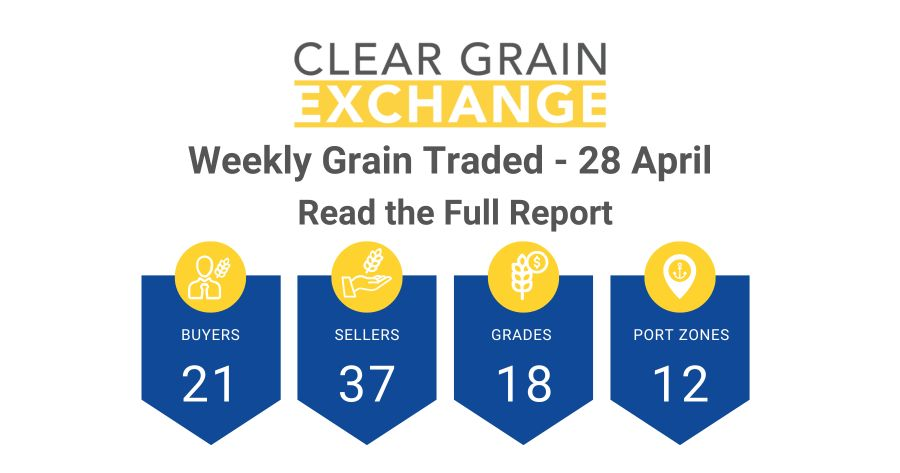 Weekly Grain Traded CGX - 28 April