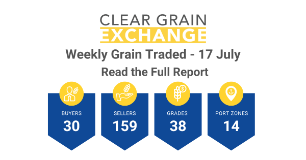 Weekly Grain Traded CGX - 17 July