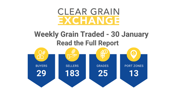 Weekly Grain Traded CGX - 30 January