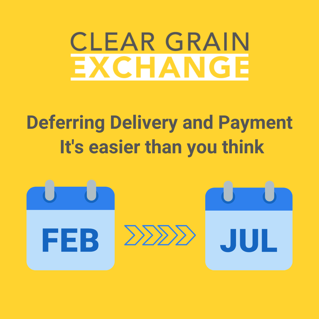 Want to defer payment and delivery of your grain? It's easier than you think