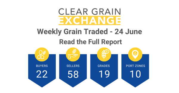 Weekly Grain Traded CGX - 24 June