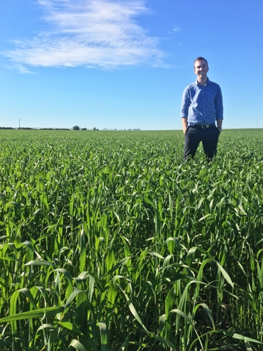 Man standing in field